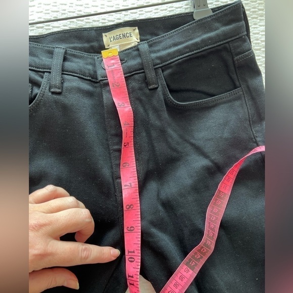 L'AGENCE Sevyn High-Rise Super Flared Black Jeans NWT - Picture 12 of 15